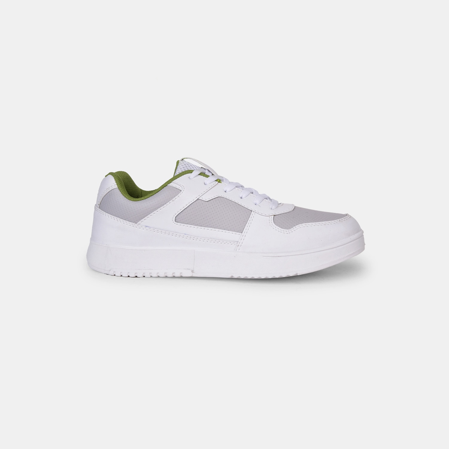 Bata White Lace-Up Casual Shoes For Men