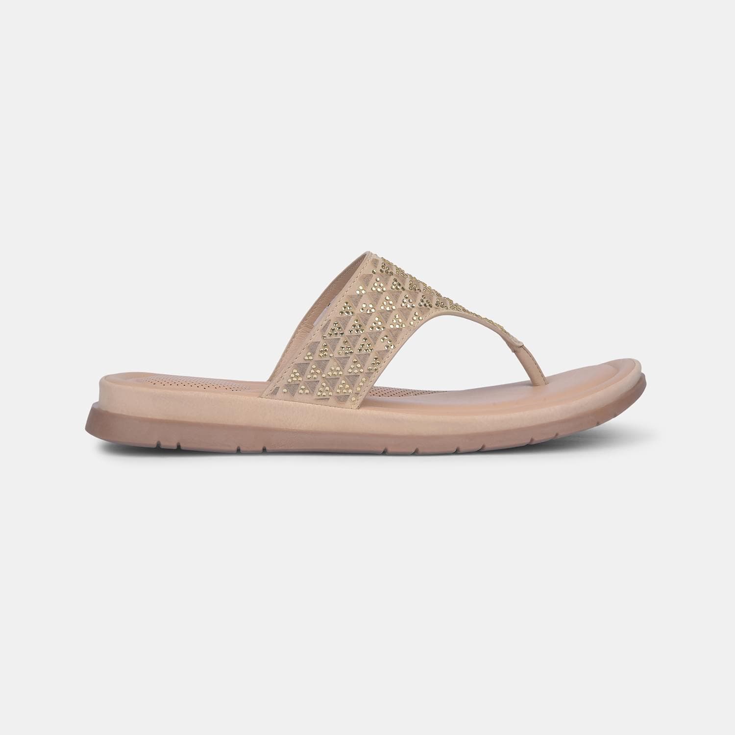 Bata comfit beige thong for women