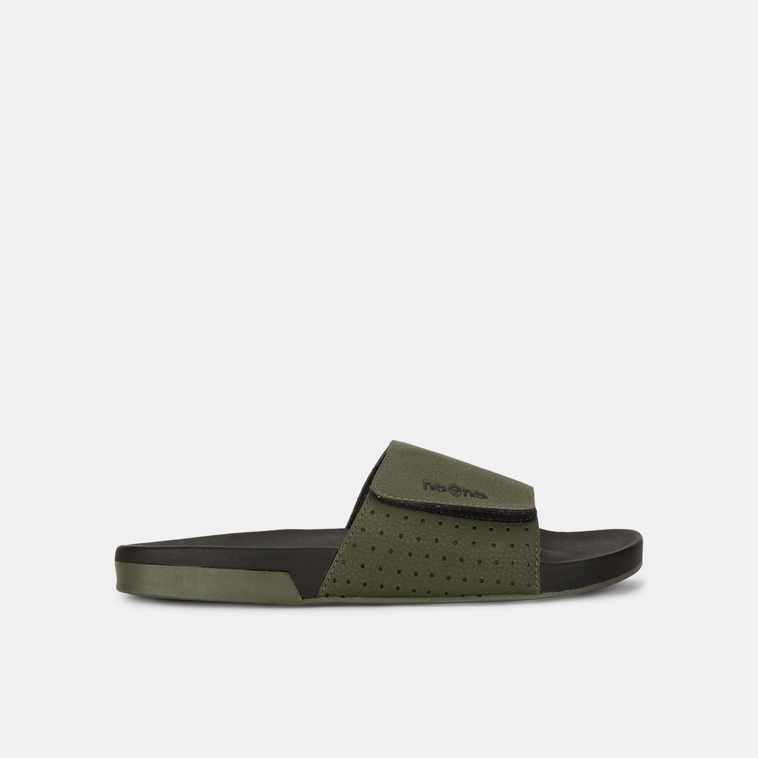 Bata sunshine olive slider mules for men