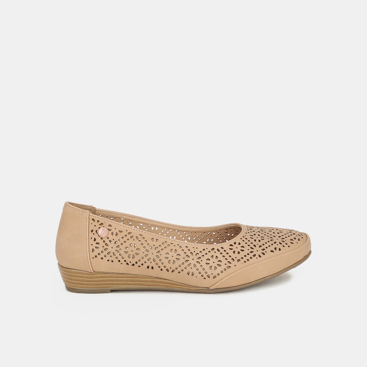 Bata comfit pink casual ballerinas for women