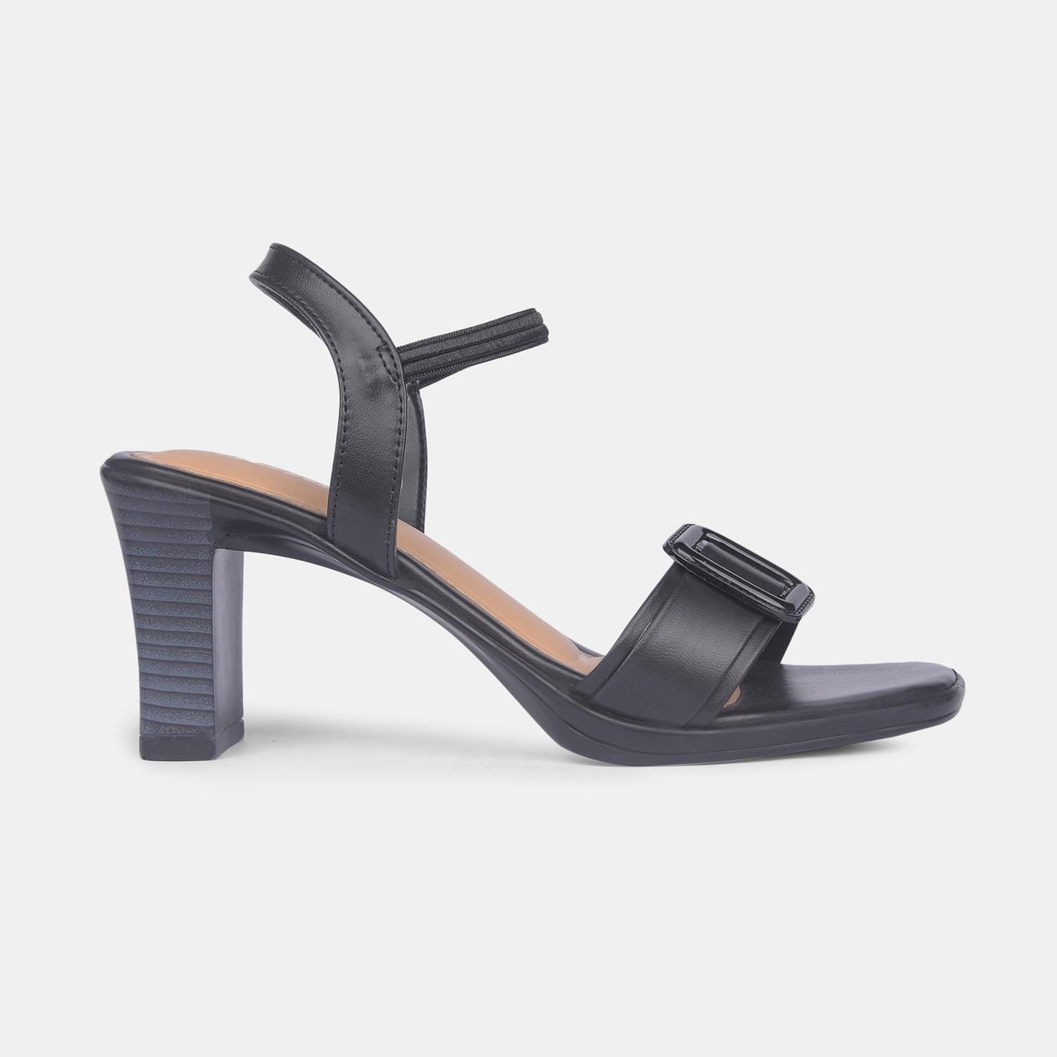 Bata black block heel for women