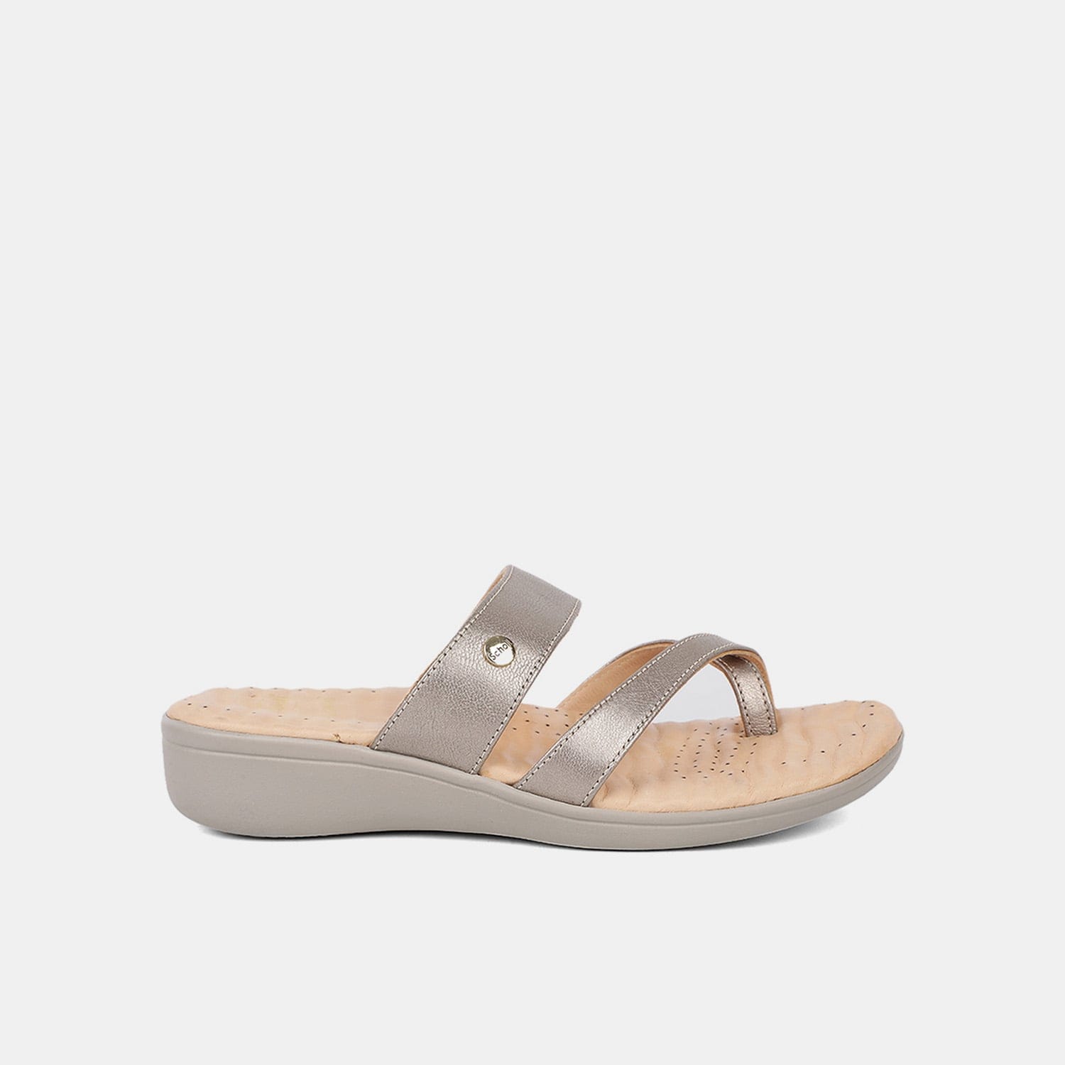 Scholl Grey Chappal For Women