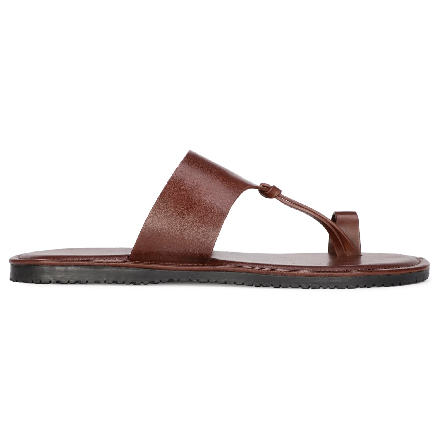 Bata maroon casual toe ring slippers for men