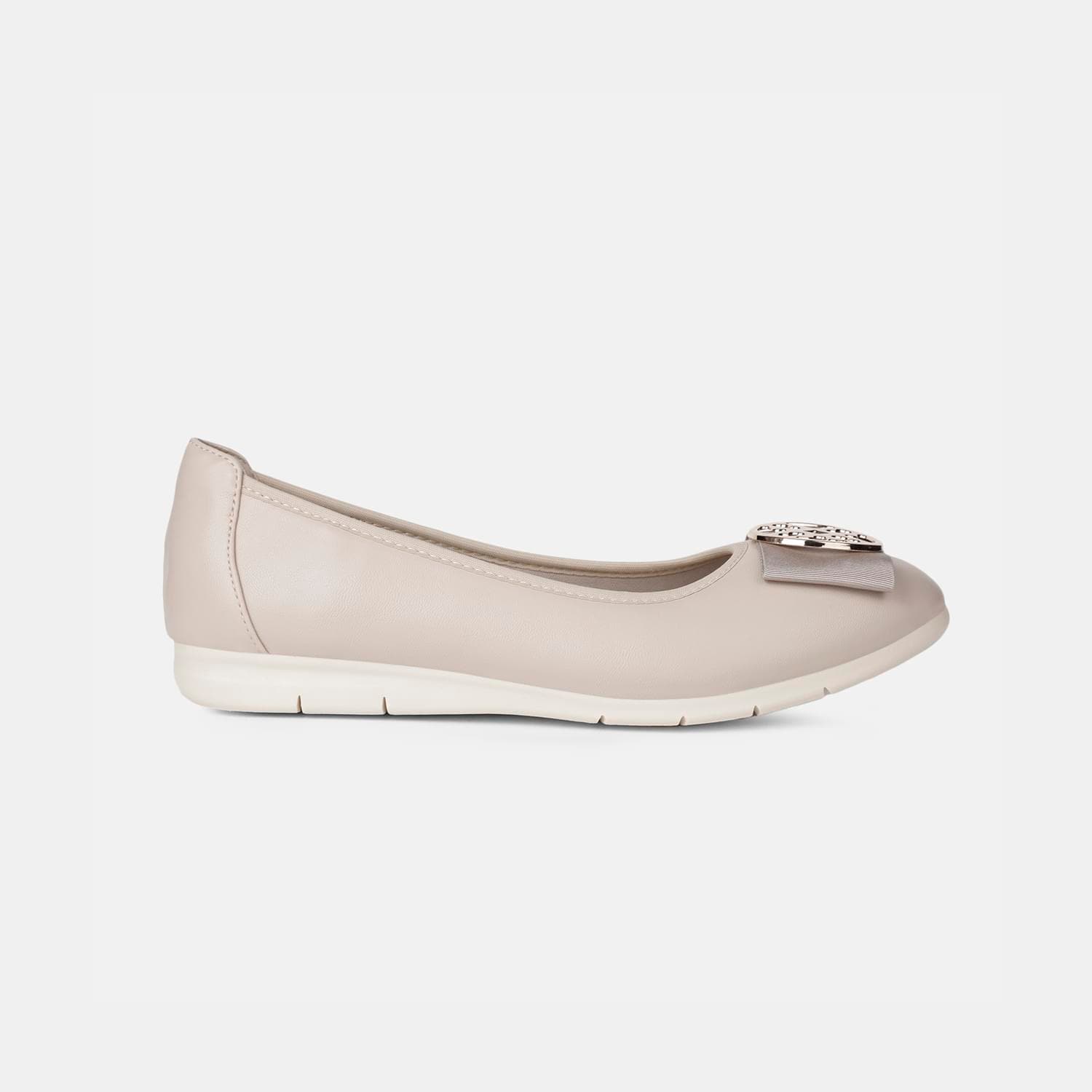 BATA COMFIT BEIGE BALLERINA FOR WOMEN