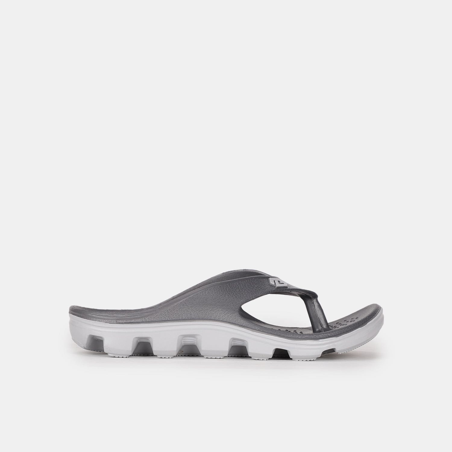 Bata dark grey thong flip flops for men