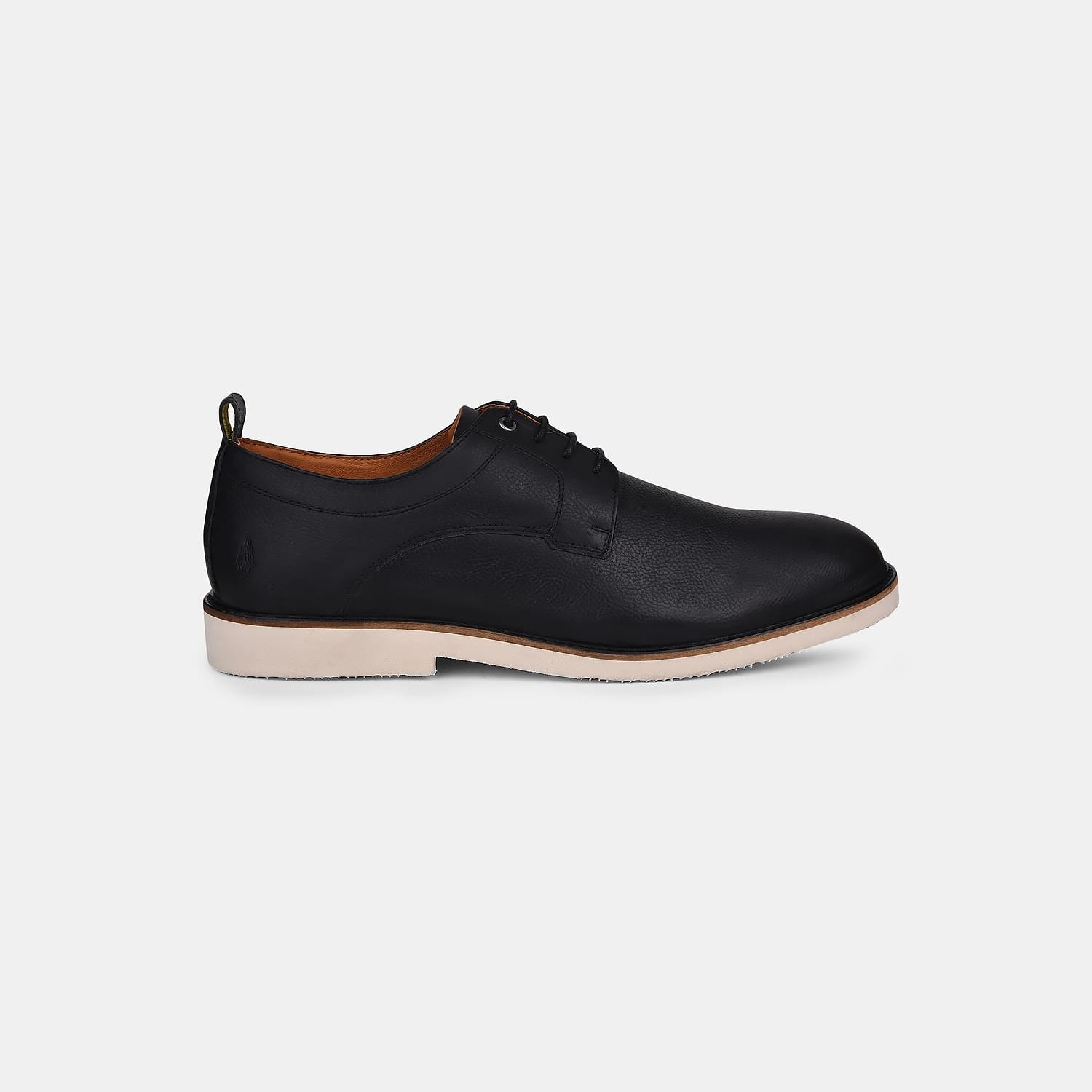 Hush Puppies Black Lace Up Casual Shoes For Men
