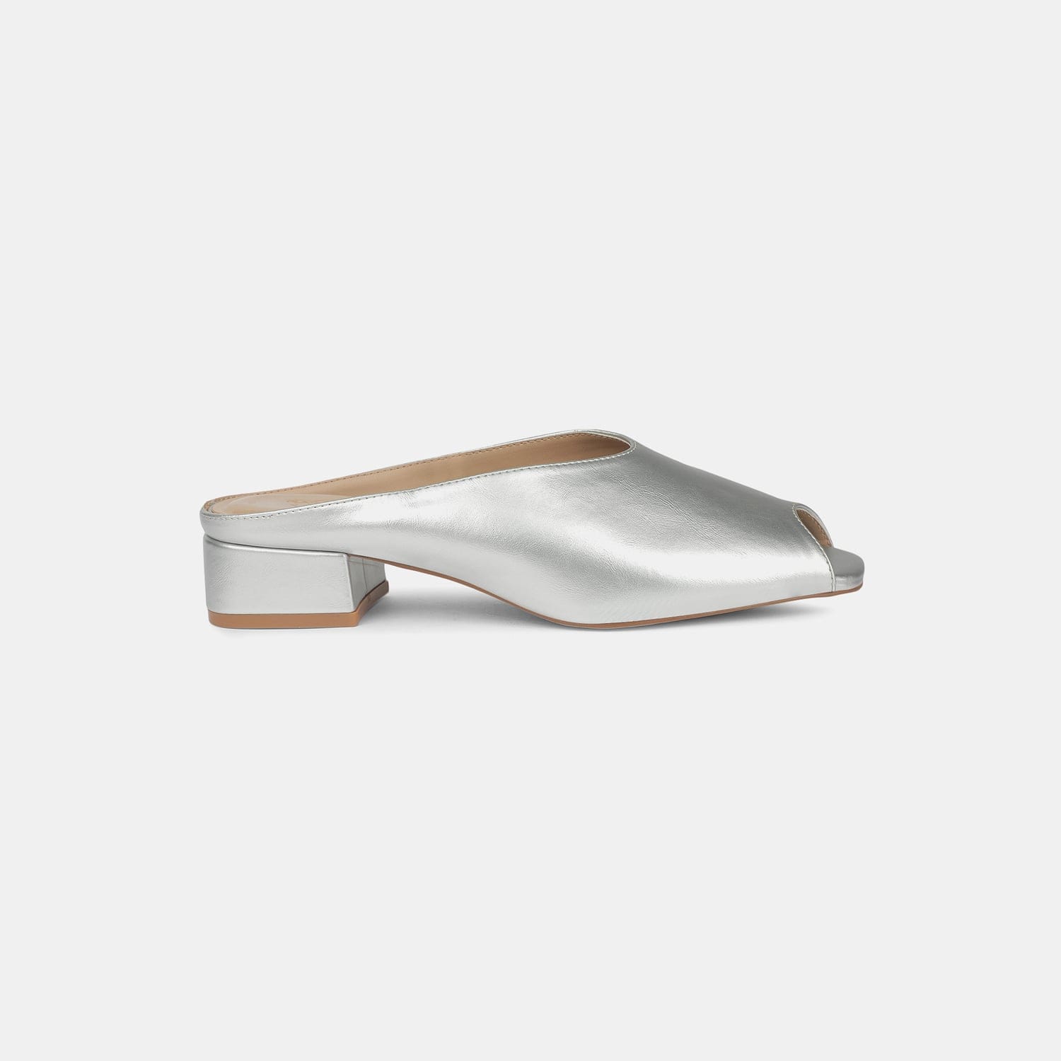 Bata Silver Mule For Women