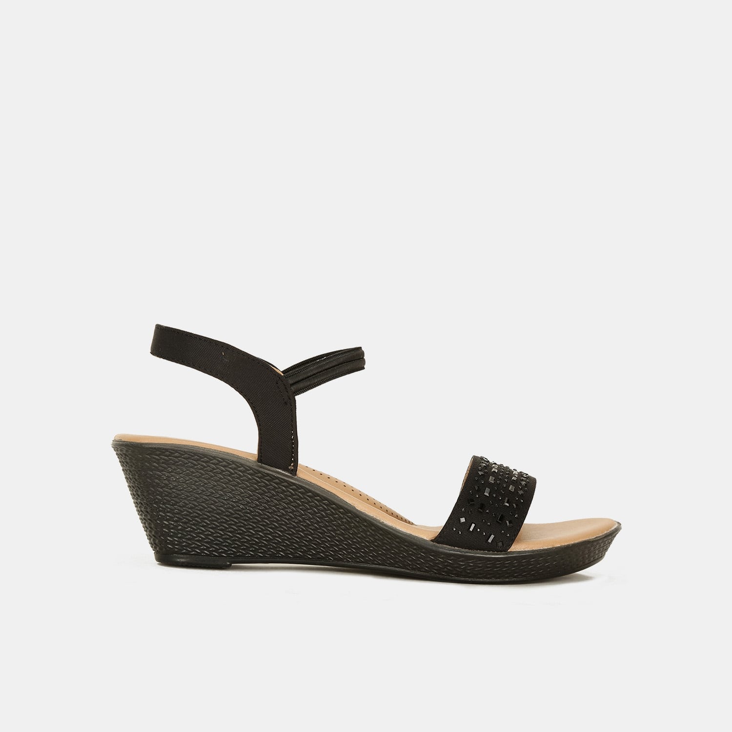 Bata Black Sandal For Women