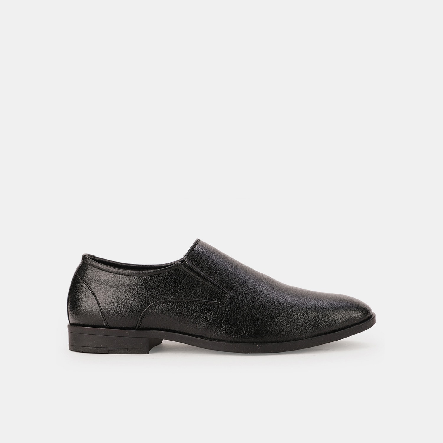 Bata black formal slip-on shoes for men