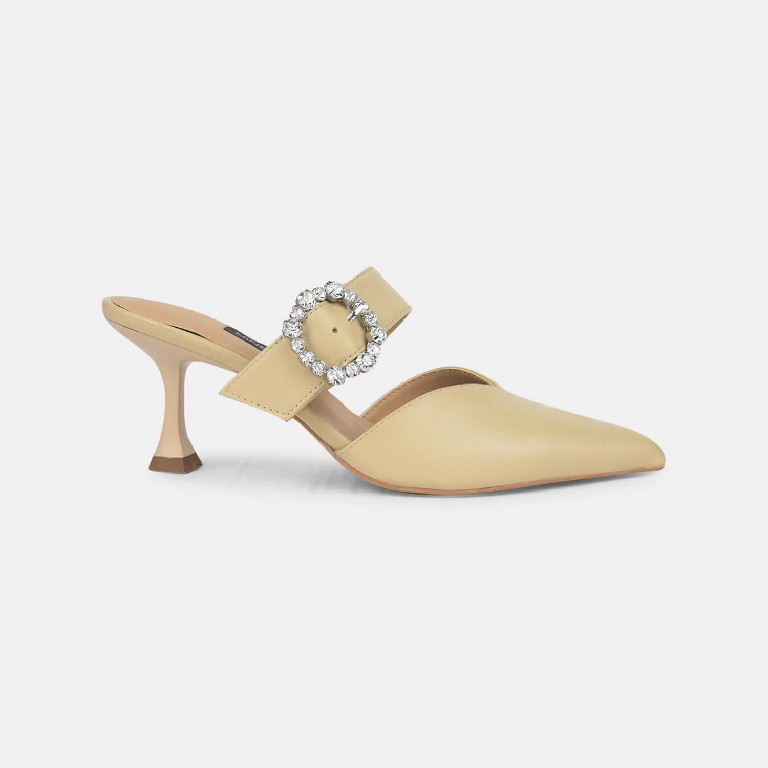 NINE WEST BEIGE MULE FOR WOMEN