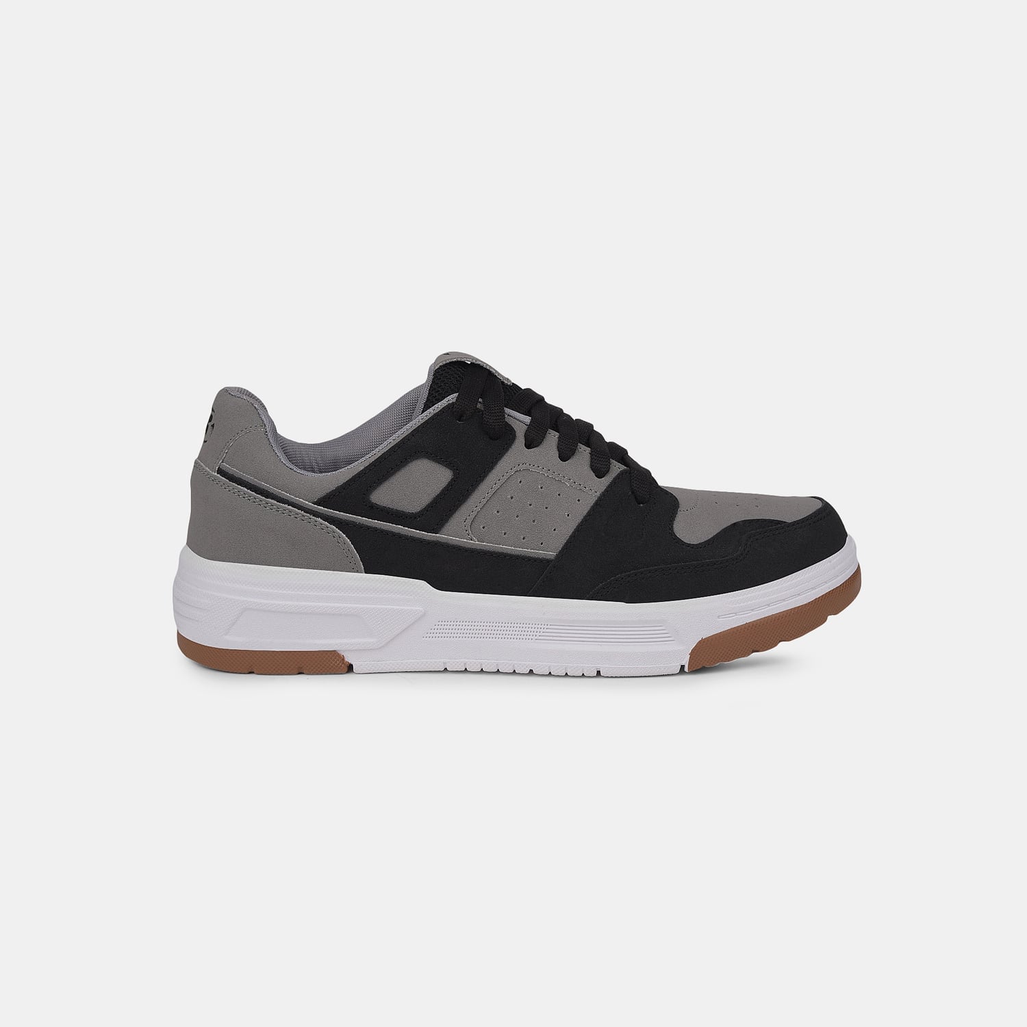 Bata Grey Lace-Up Casual Shoes For Men