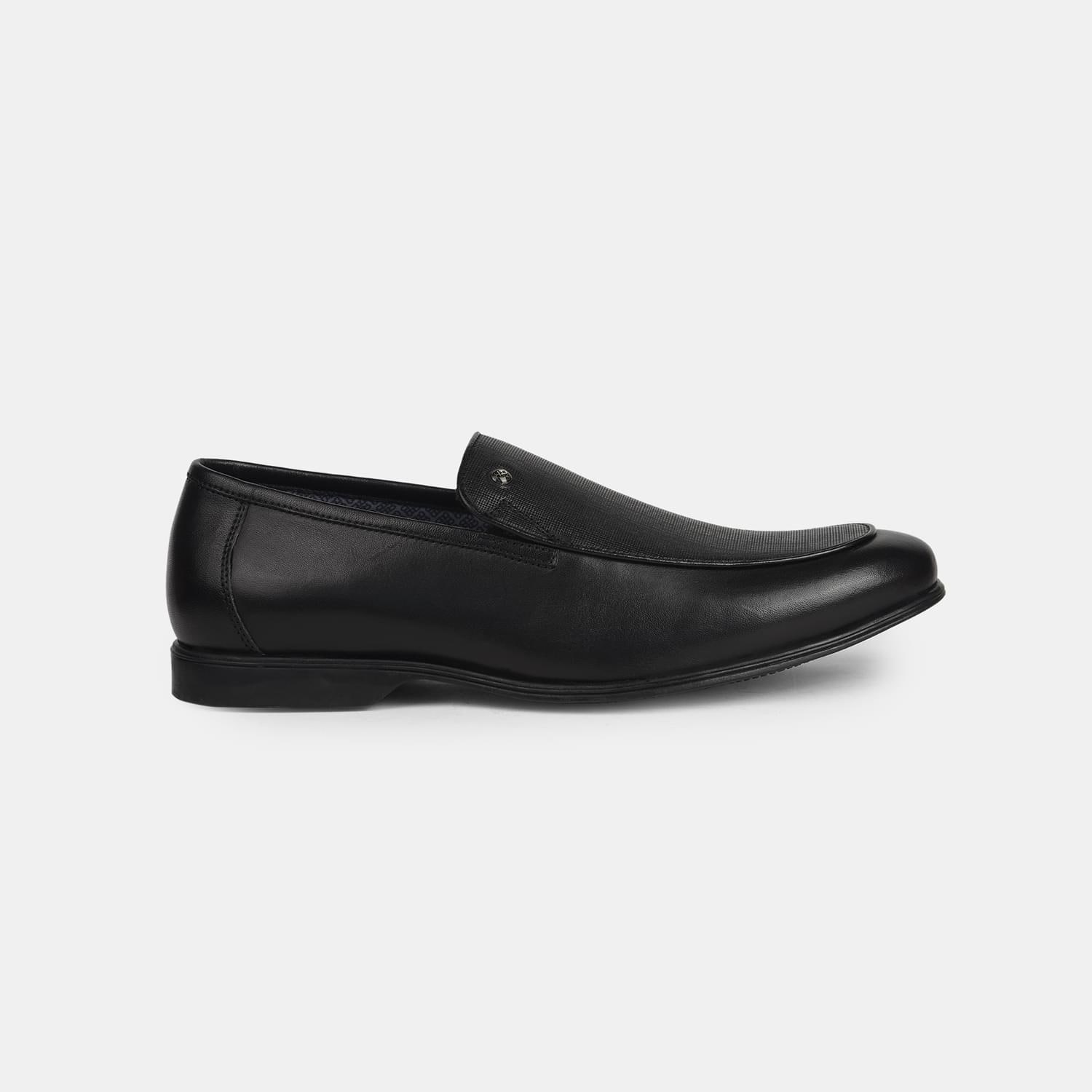RED LABEL BLACK FORMAL SHOES FOR MEN