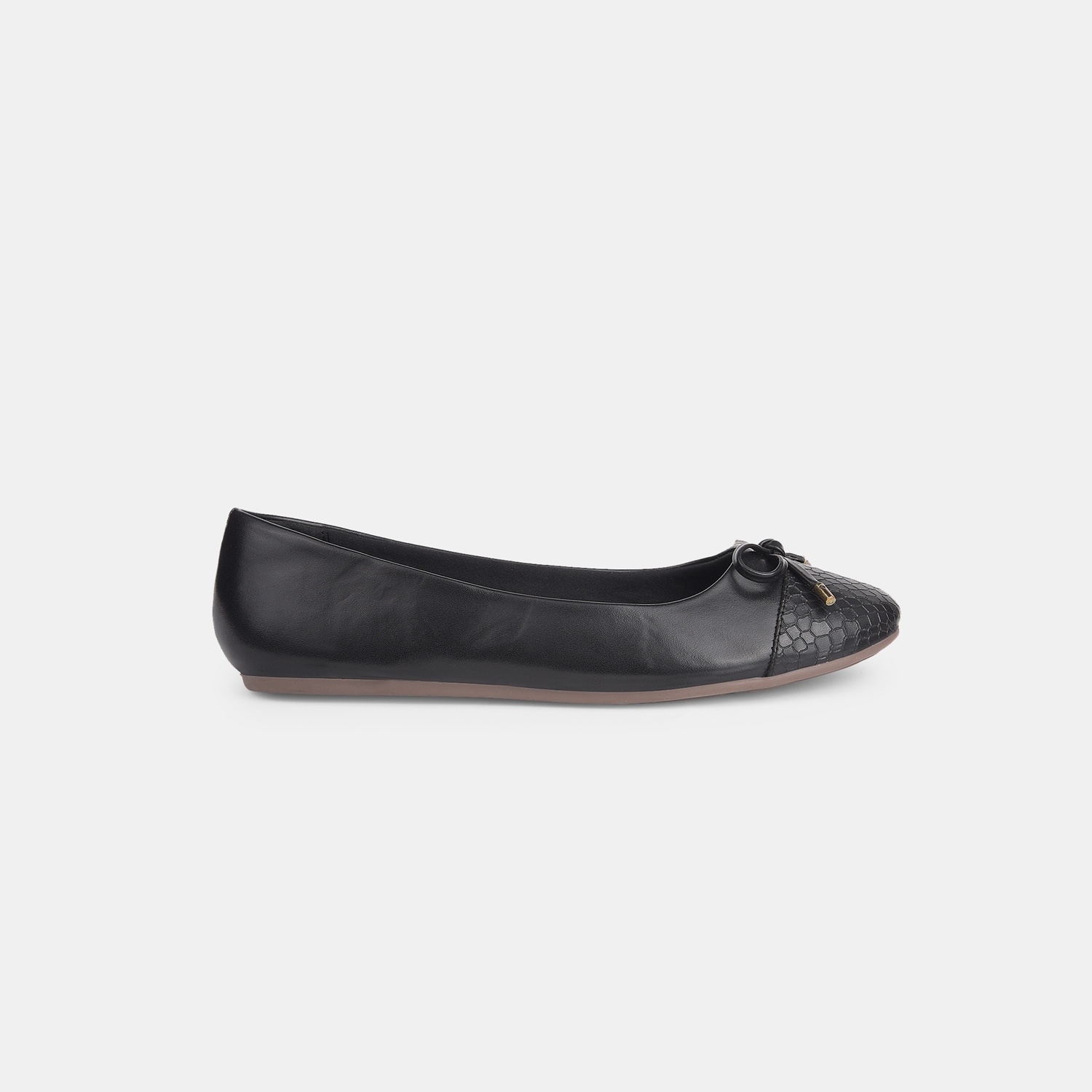 Bata Black Ballerina For Women