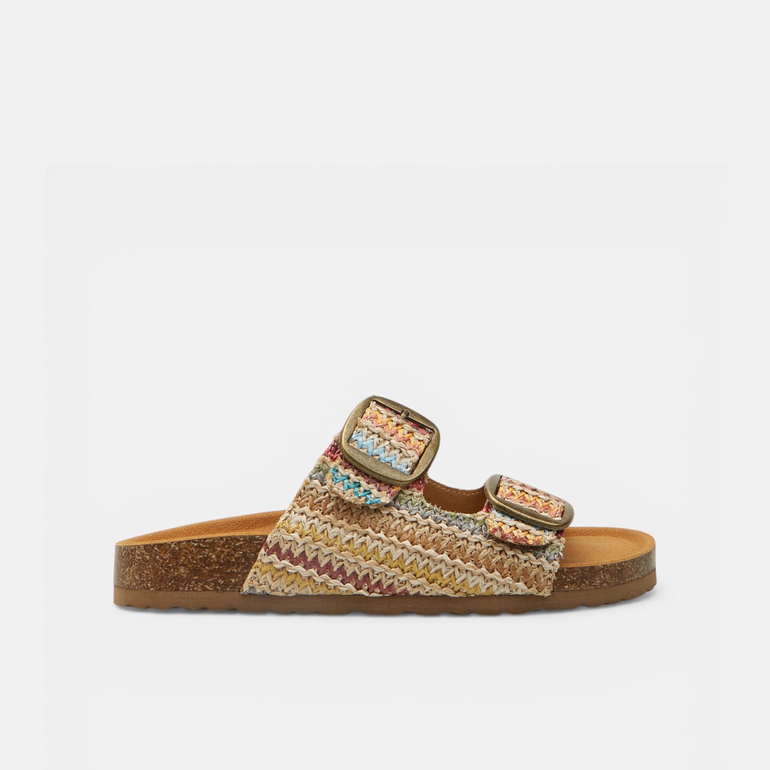 Dámské pestré letní footbed pantofle Baťa