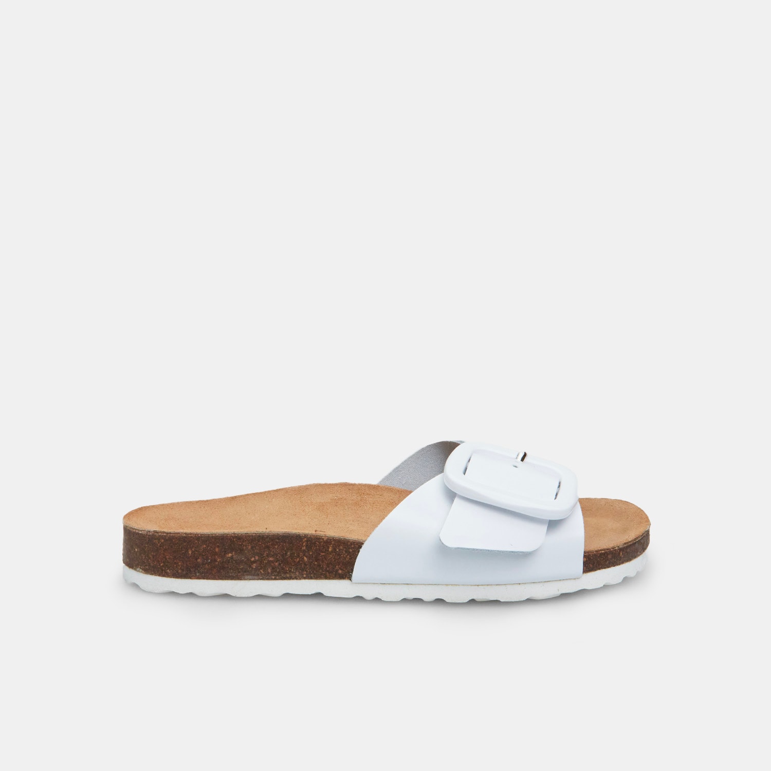 Dámské kožené footbed pantofle