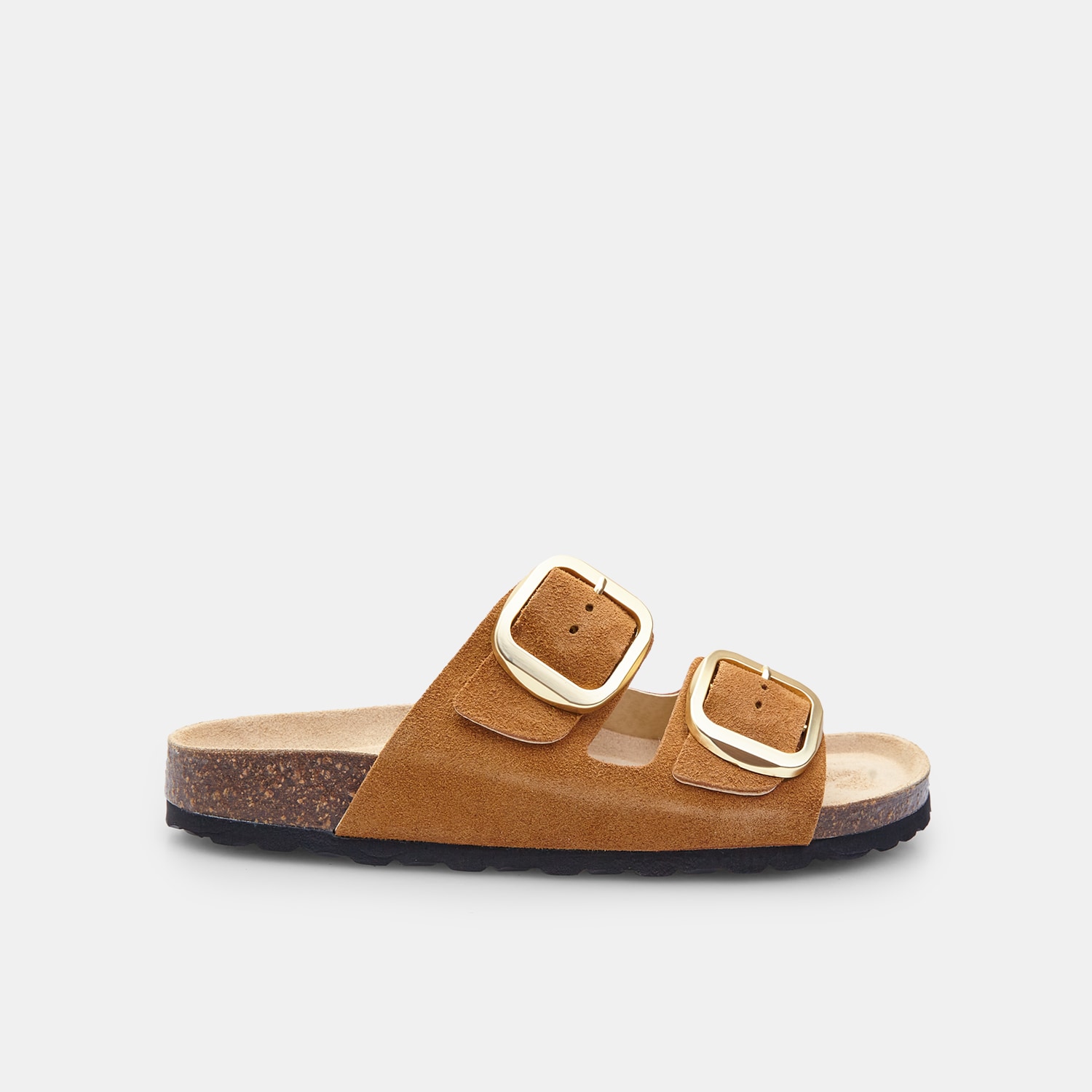 Dámské kožené footbed pantofle