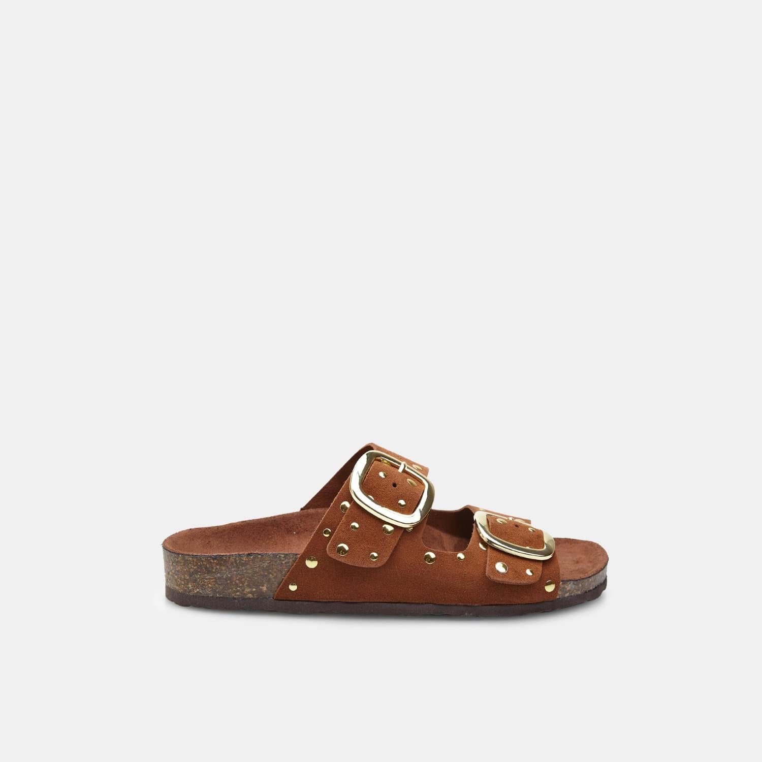 Dámské kožené letní footbed pantofle Baťa