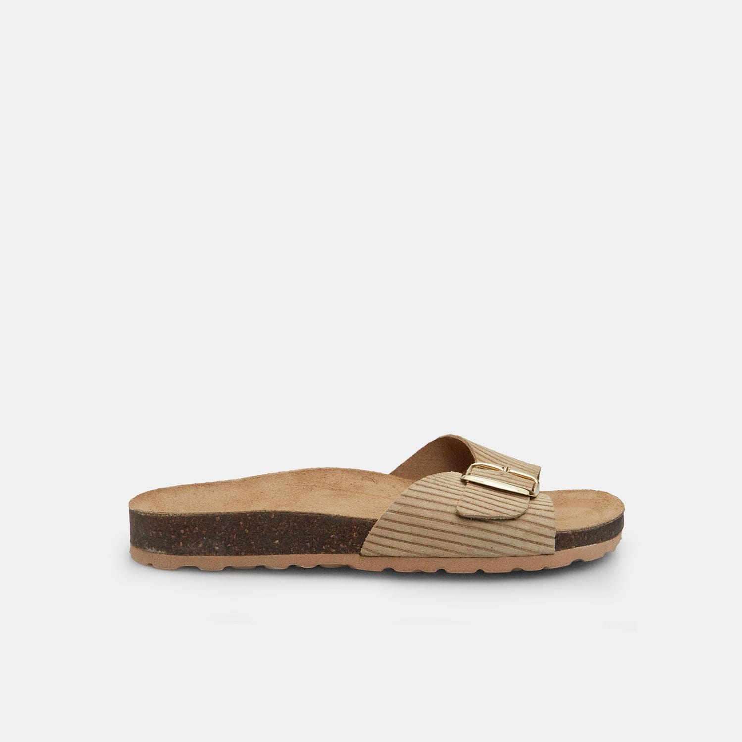 Dámské kožené footbed pantofle
