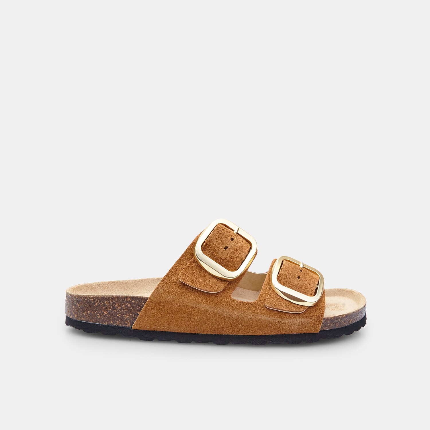 Dámské kožené footbed pantofle