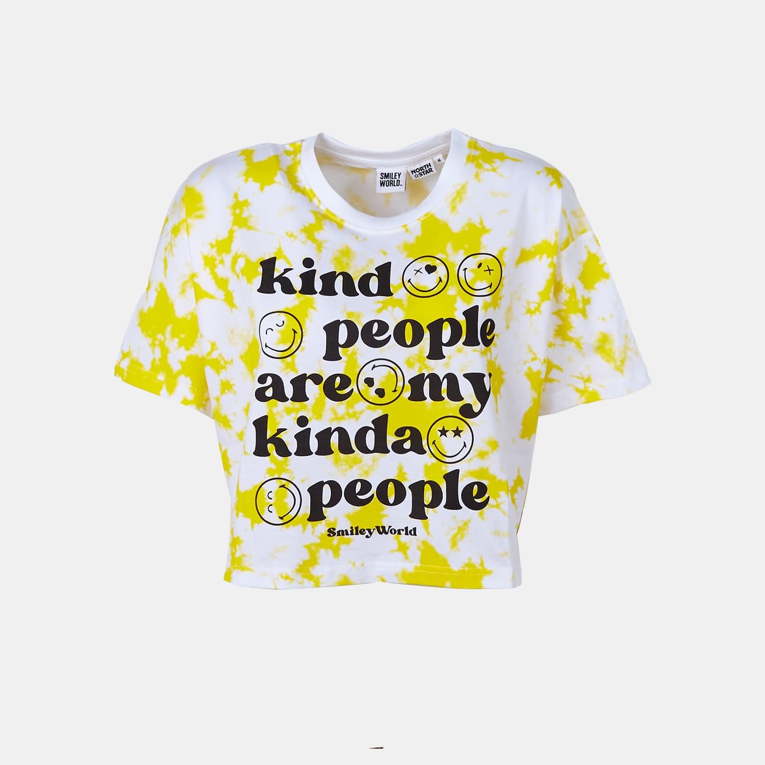 Dámské cropp tričko s potiskem North Star x Smiley World®