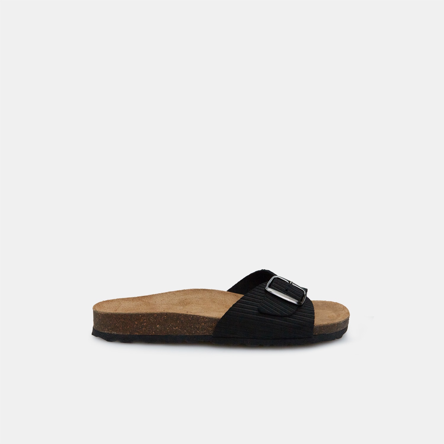 Dámské kožené footbed pantofle
