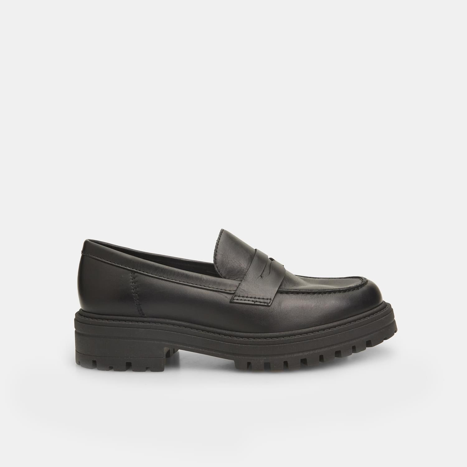 Dámské kožené penny loafers Baťa