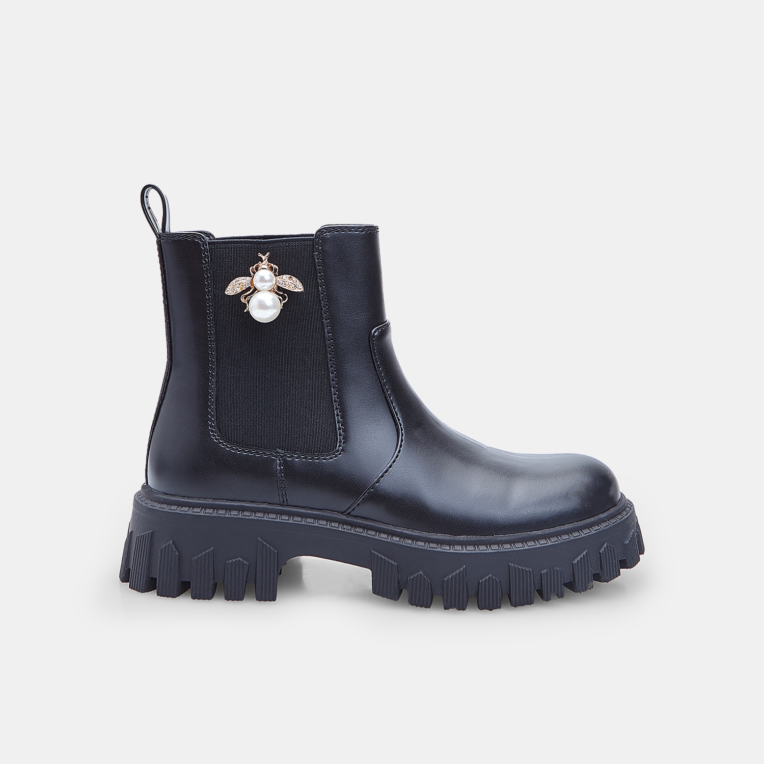 Dívčí kotníková bota s elastickými pásky Baťa
