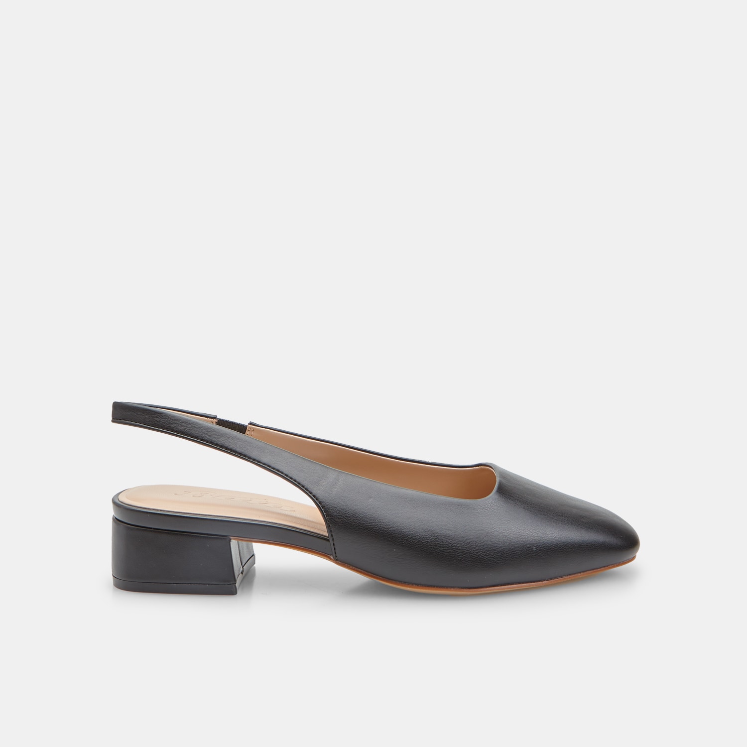 Dámské lodičky slingback s blokovým podpatkem