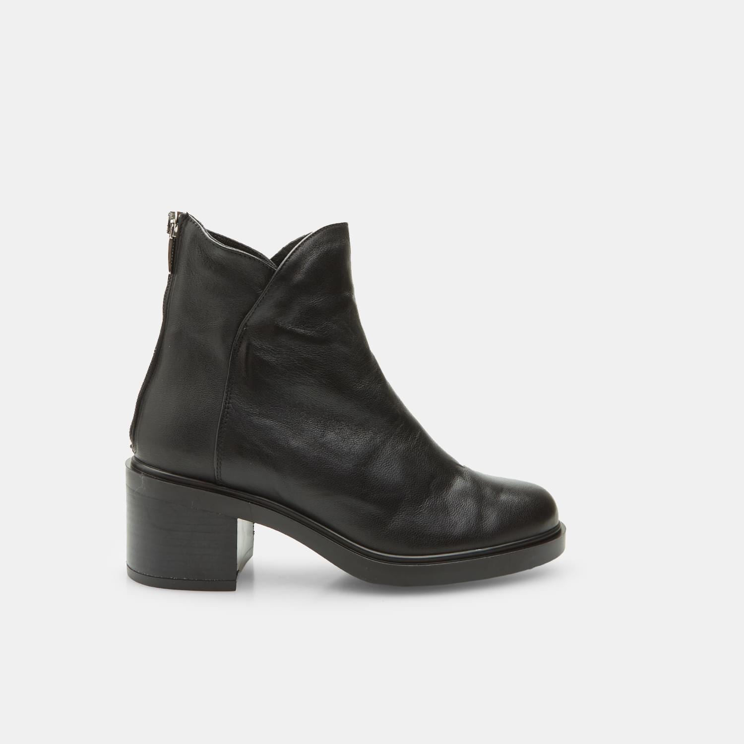 Stivaletto da donna in pelle con tacco BATA