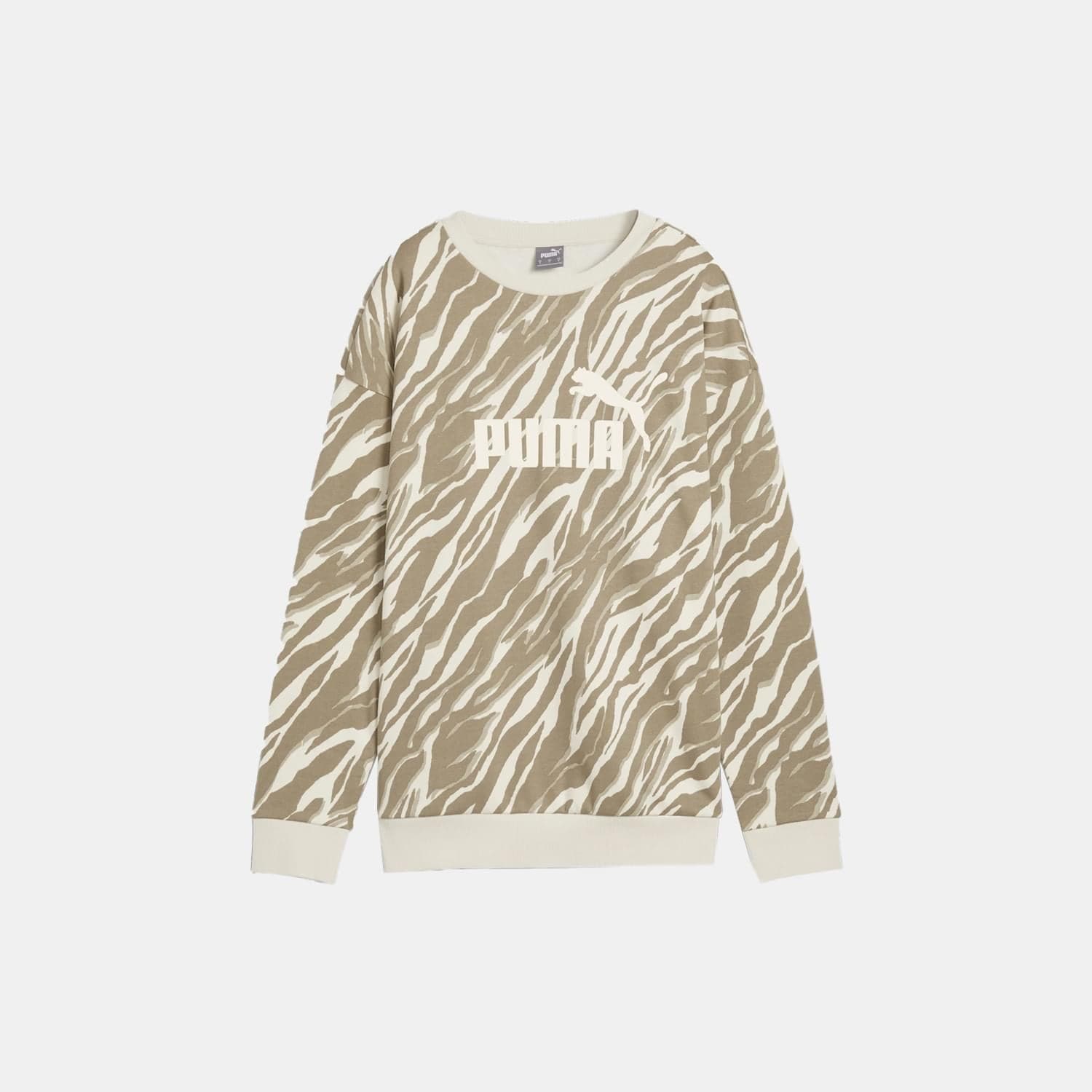 Felpa da donna Puma ESS+ ANIMAL AOP Crew FL