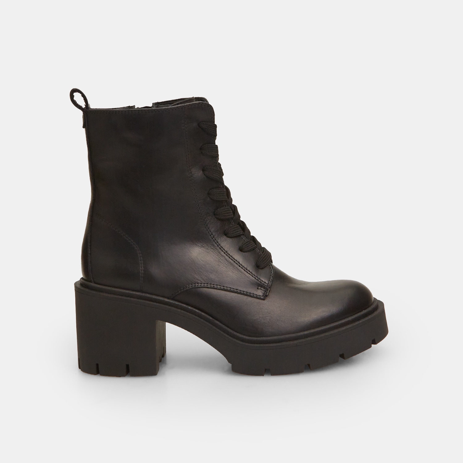 Anfibi da donna in pelle con tacco