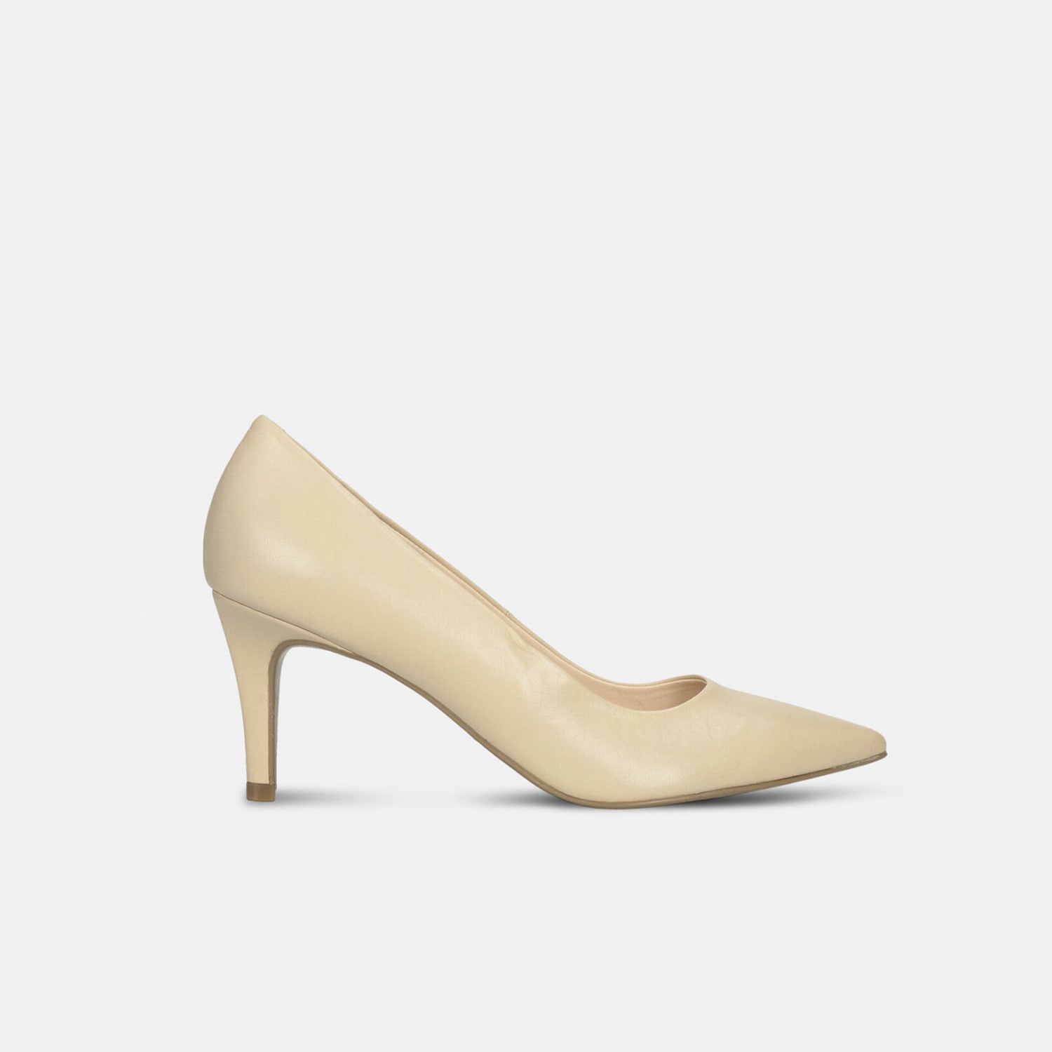 Décolleté da donna in pelle con tacco 7,5 cm