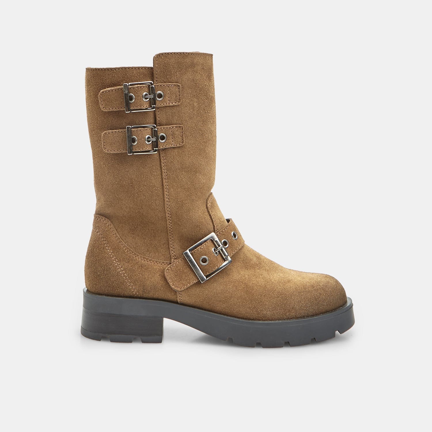 Stivaletto da donna in suede con fibbie Bata