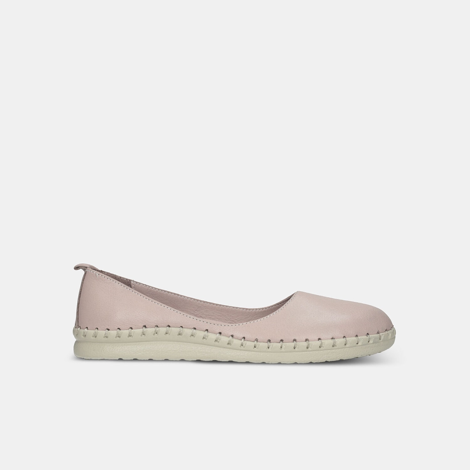 Ballerina da donna in pelle