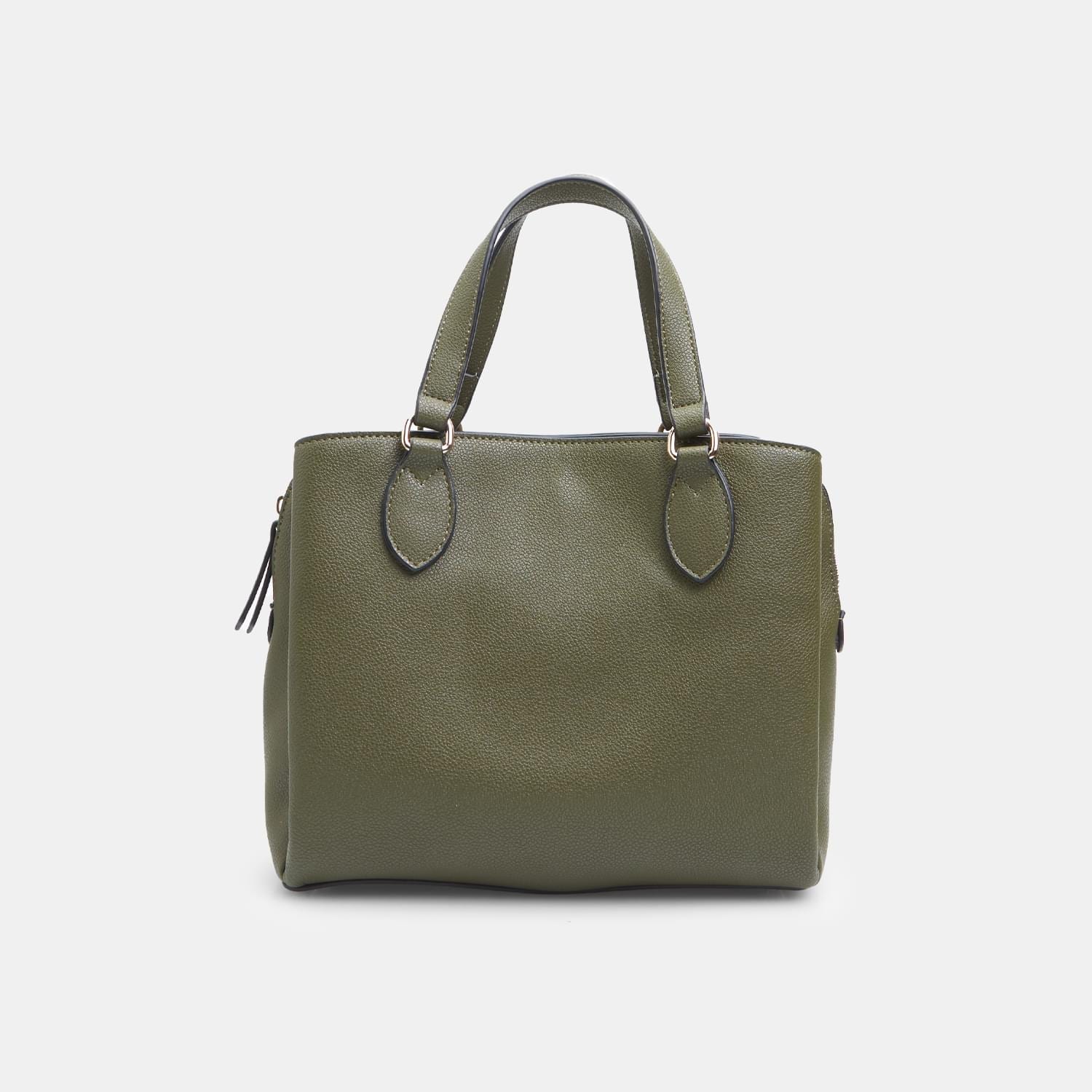 Shopper da donna con zip e tracolla