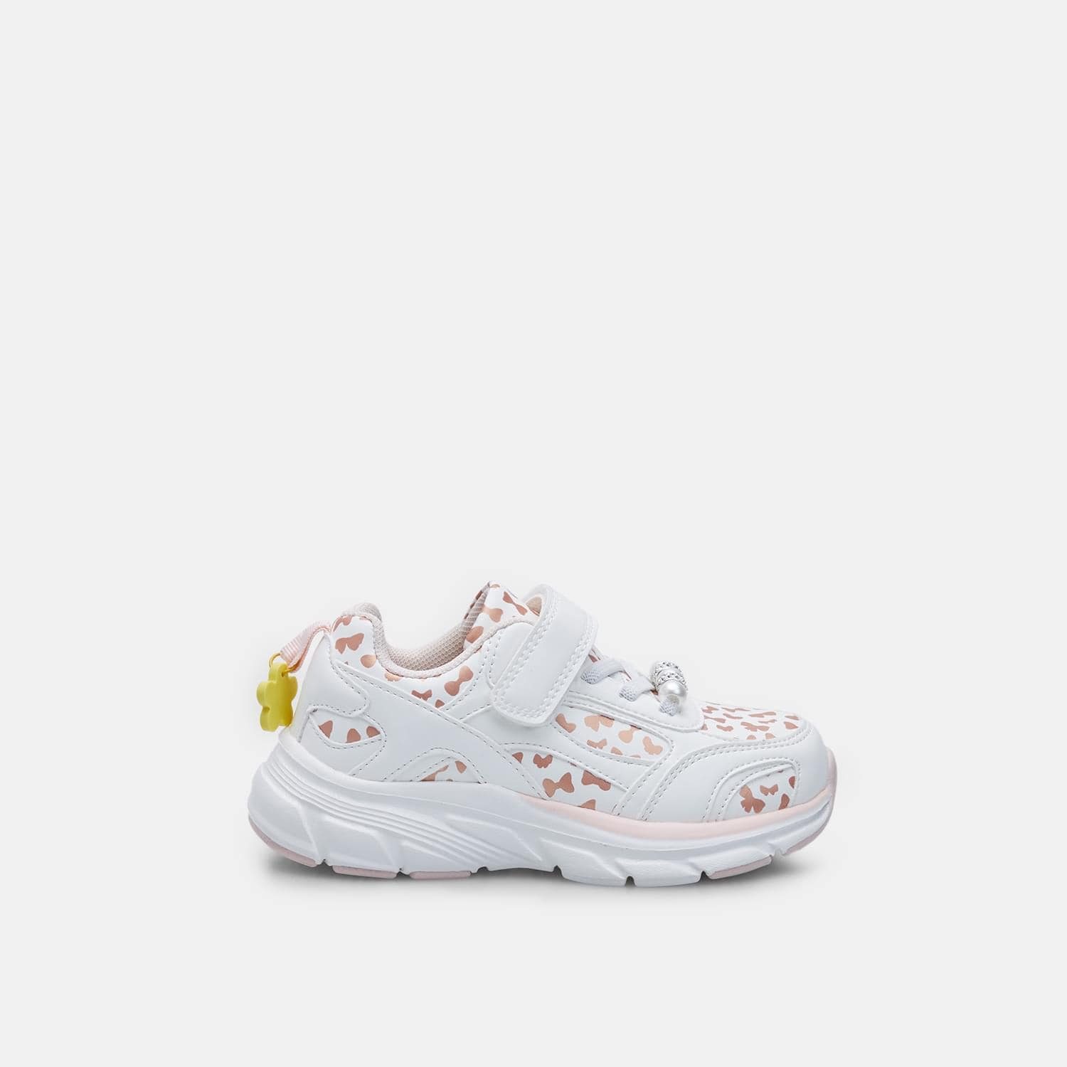 Sneaker da bambina con lacci e strap Bata
