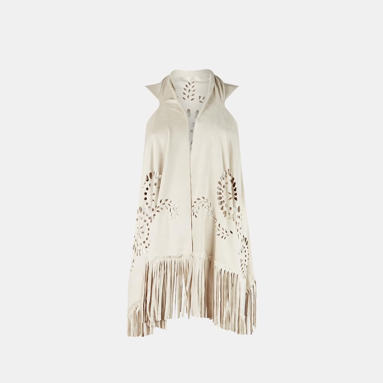 Gilet da donna con frange