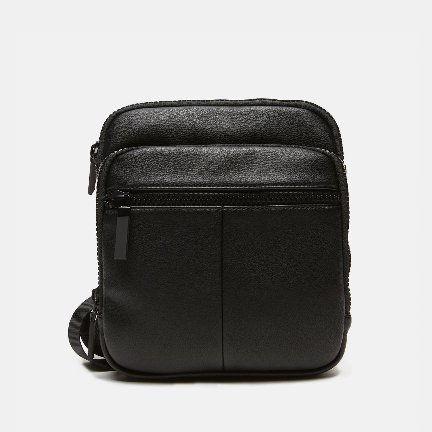 Borsa a tracolla con tripla zip