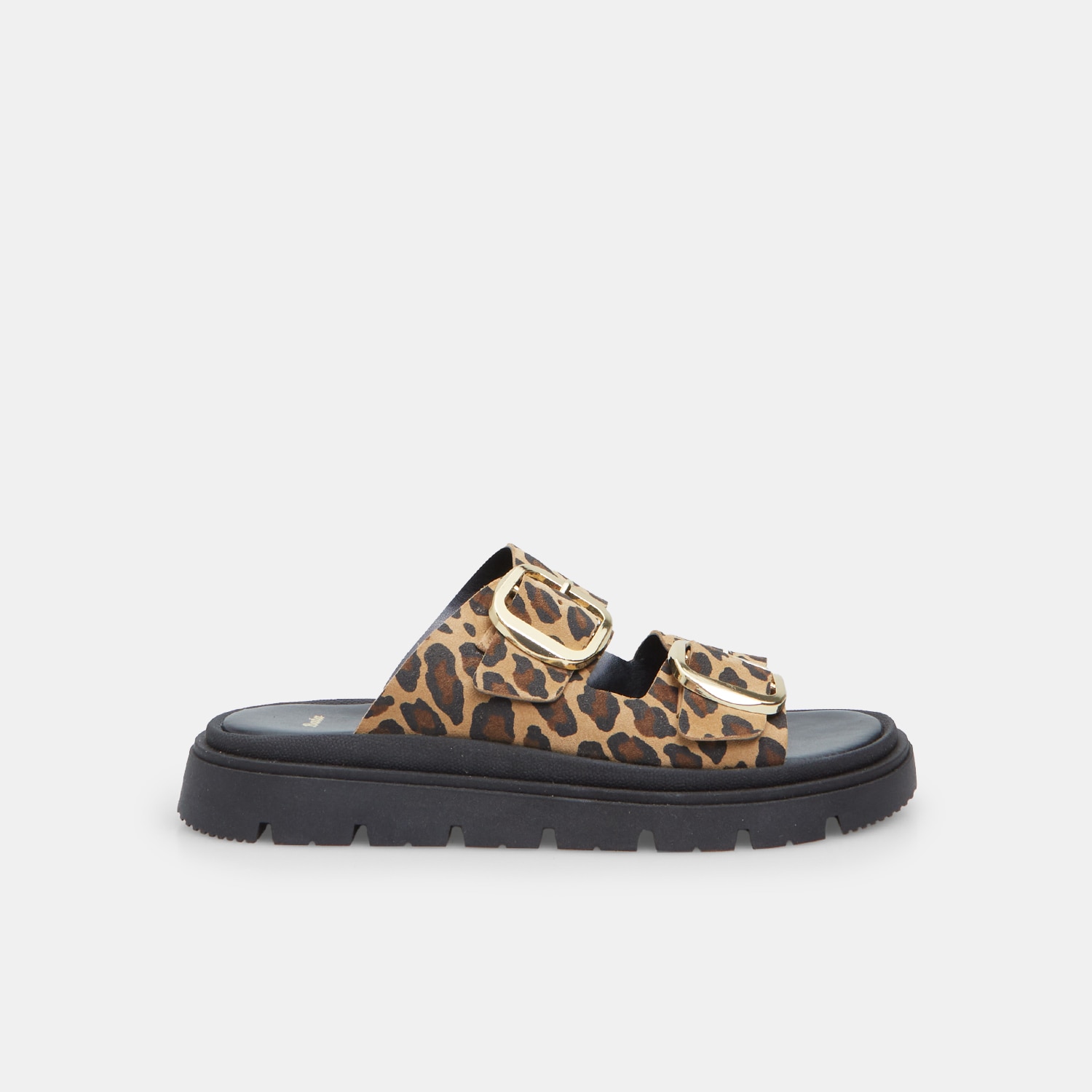 Mule da donna in suede con suola over