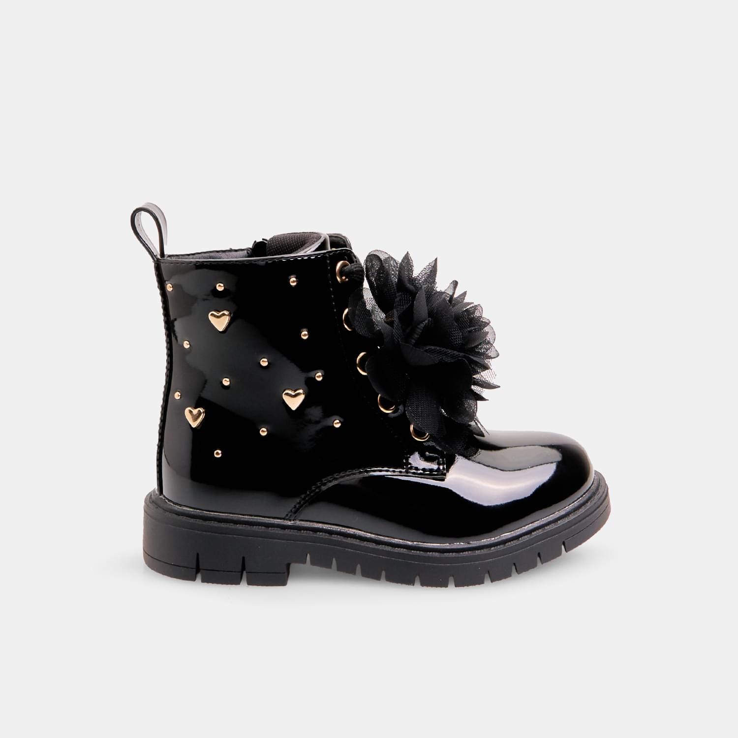 Ankle boot da bambina Bubblegummers con cuori e accessorio removibile