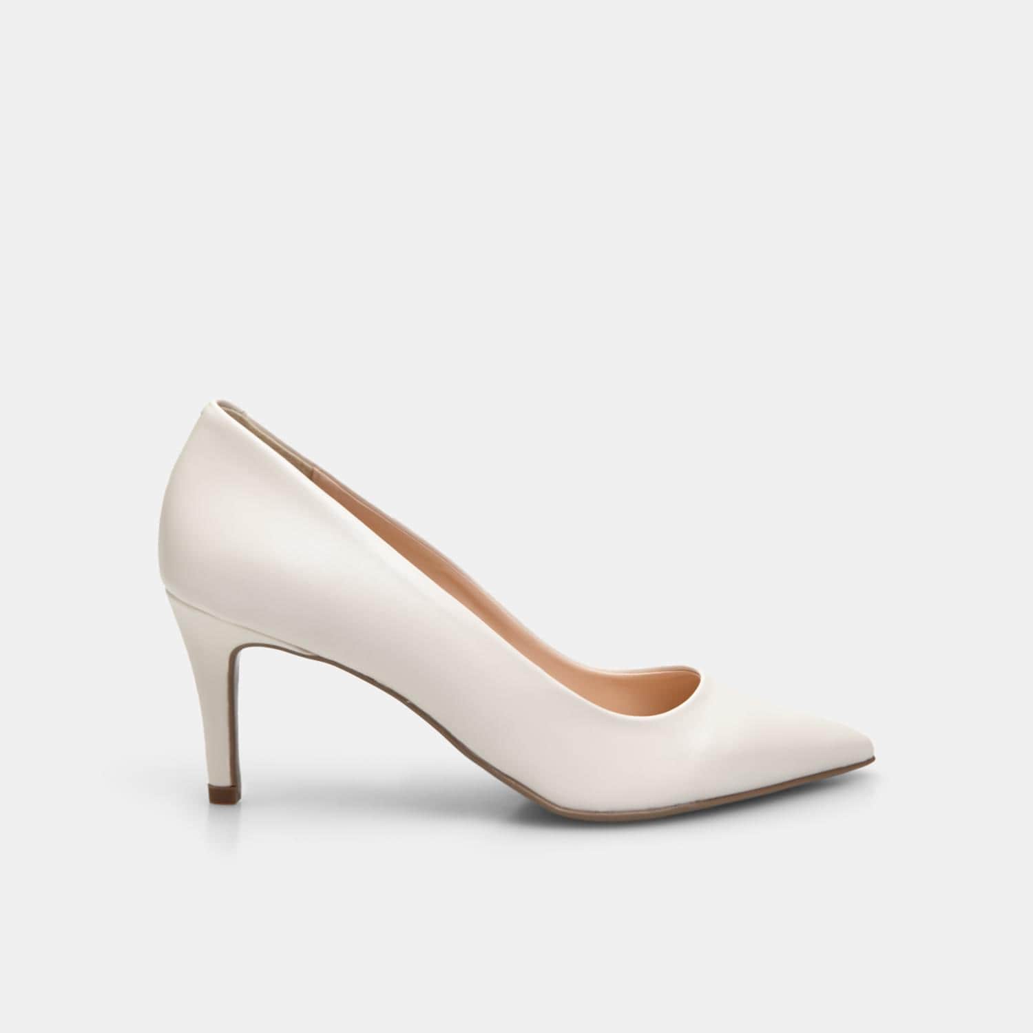 Décolleté da donna in pelle con tacco 7,5 cm