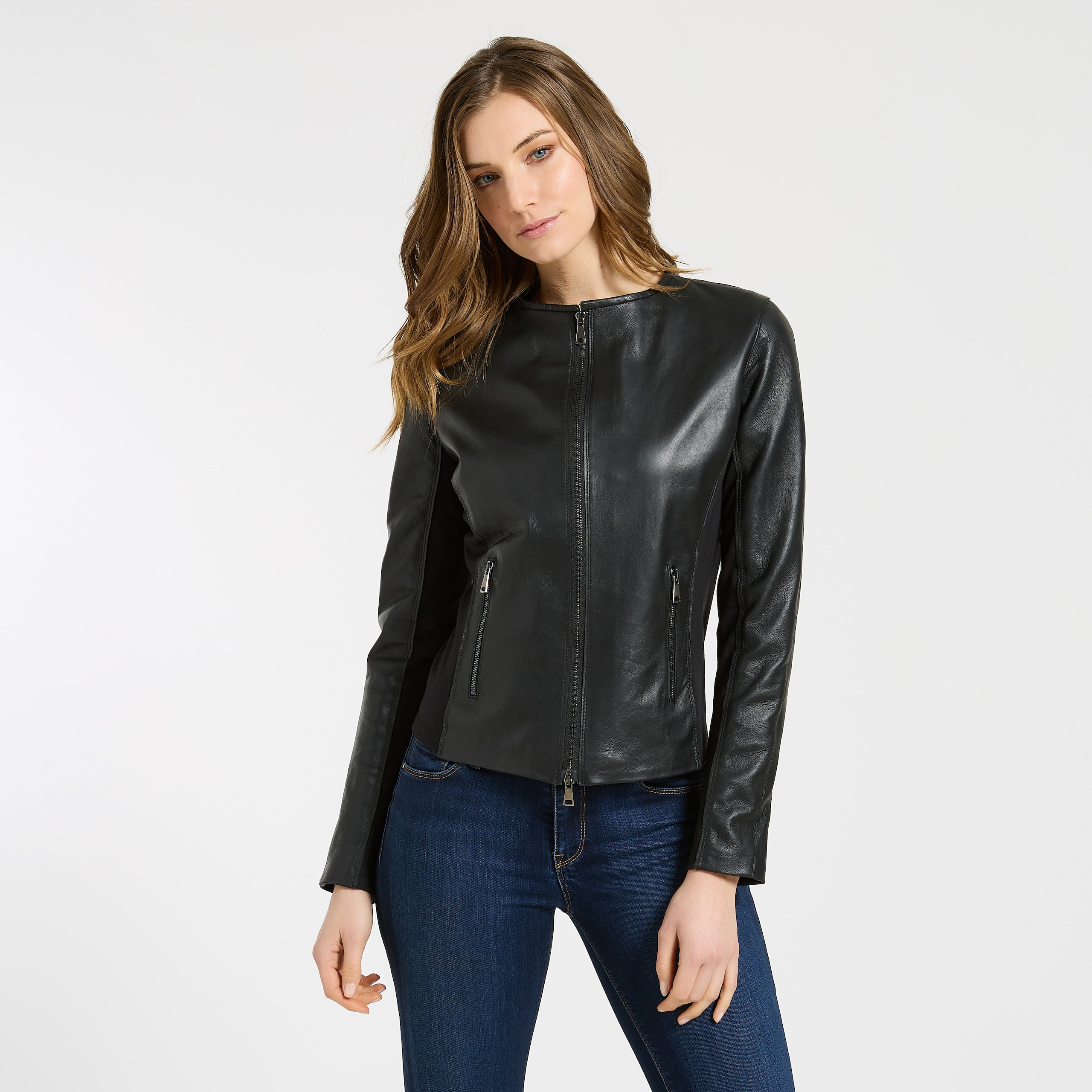 Biker da donna in pelle