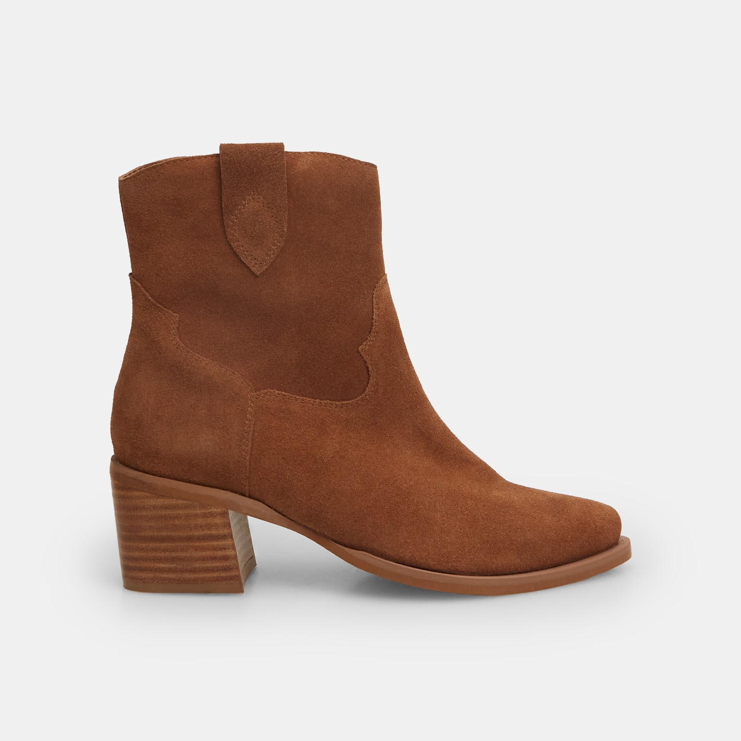 Stivaletti texani da donna in pelle