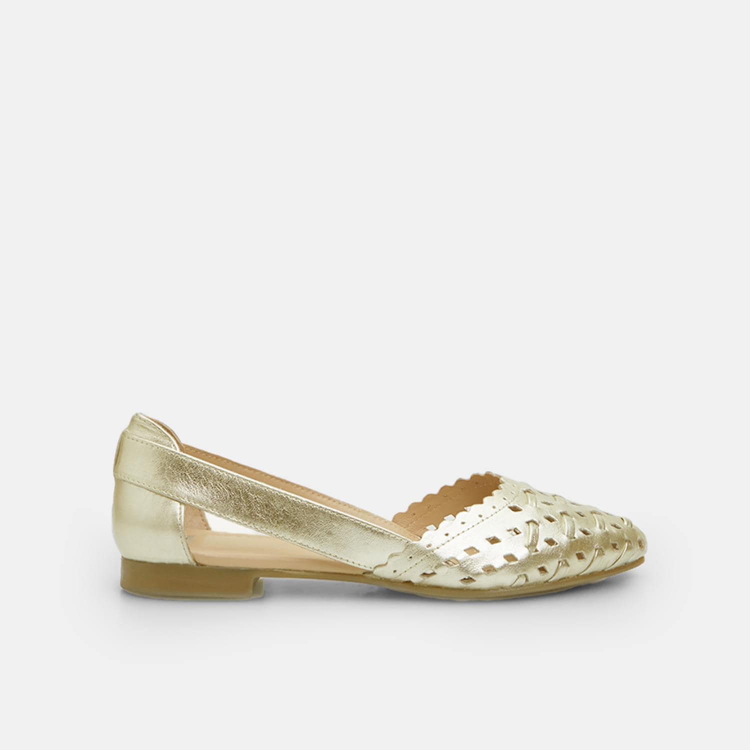 Ballerina da donna in pelle