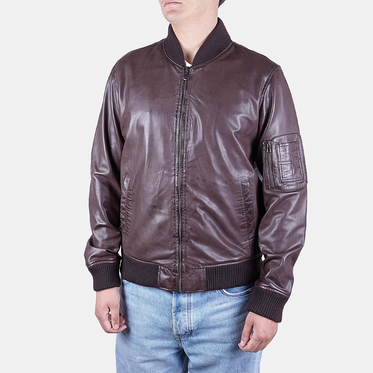 Biker in pelle da uomo BATA