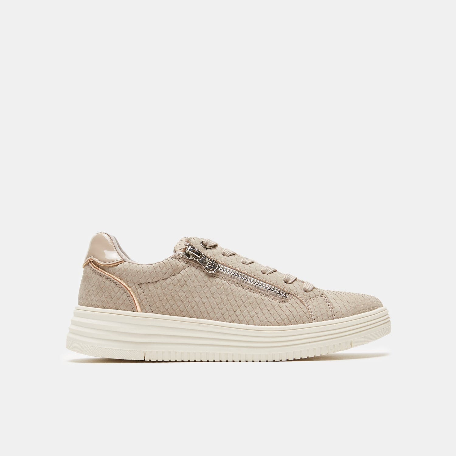 Sneaker con zip laterale