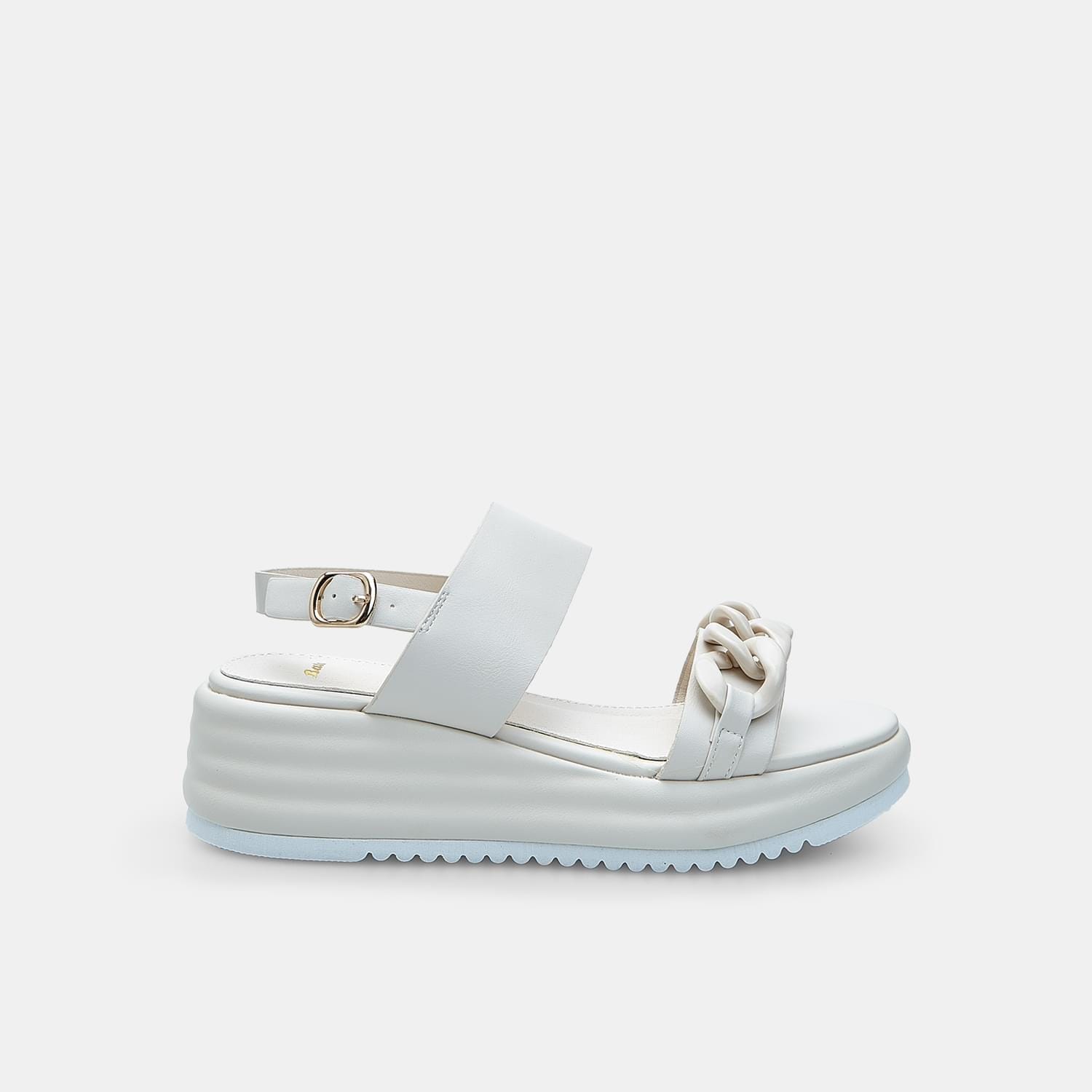 Sandalo da donna in pelle con platform 5 cm BATA