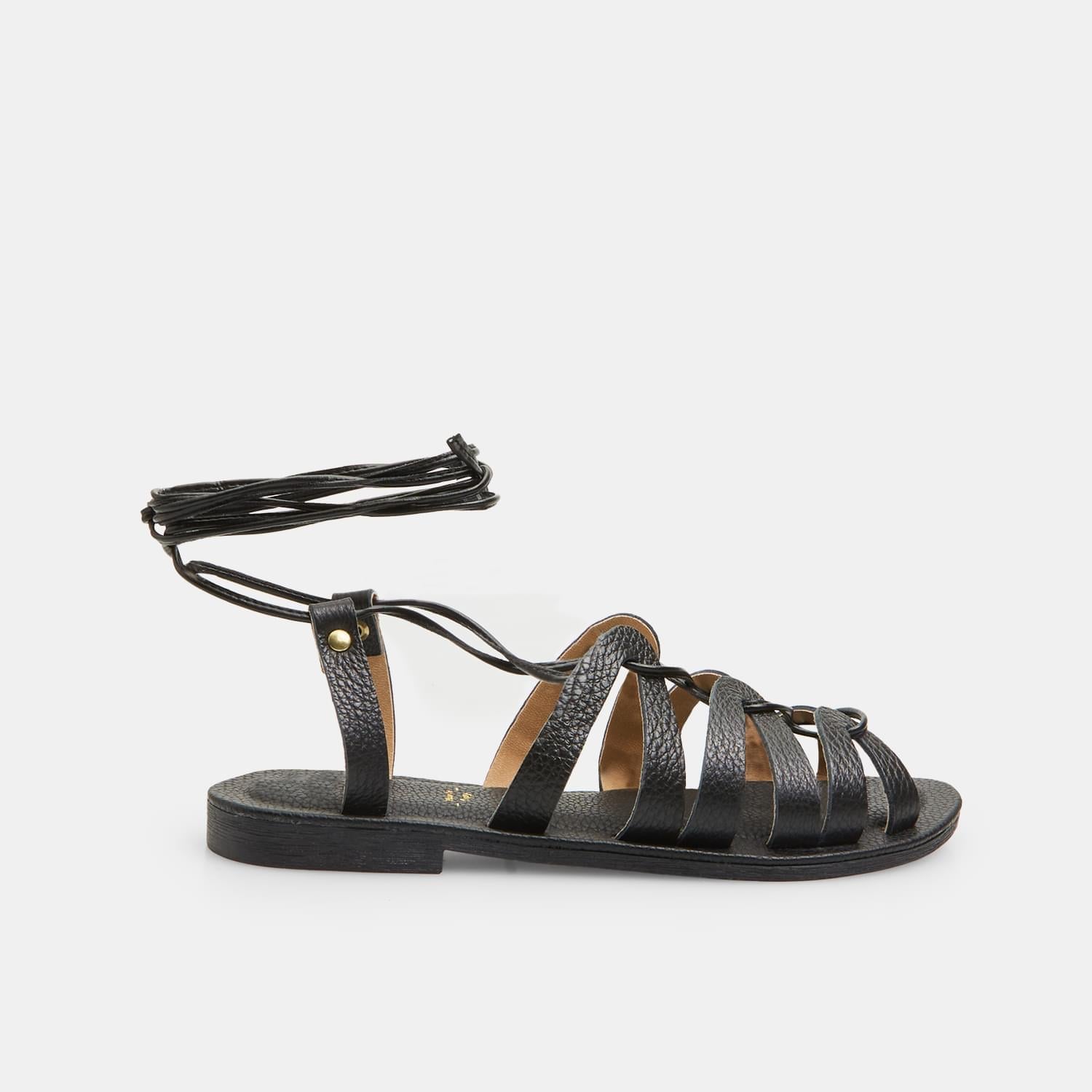 Sandalo da donna in pelle
