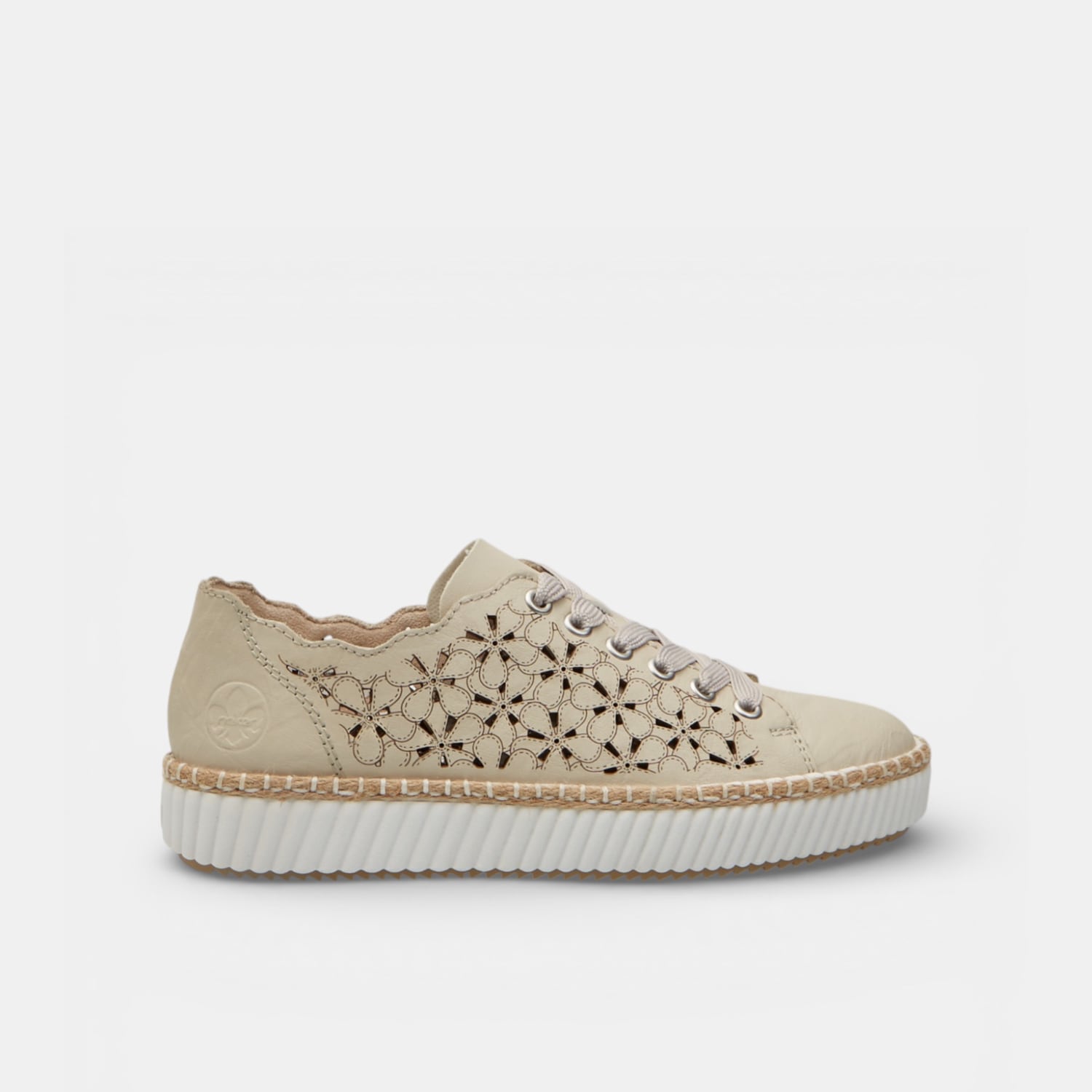 Sneaker da donna in pelle traforata Rieker