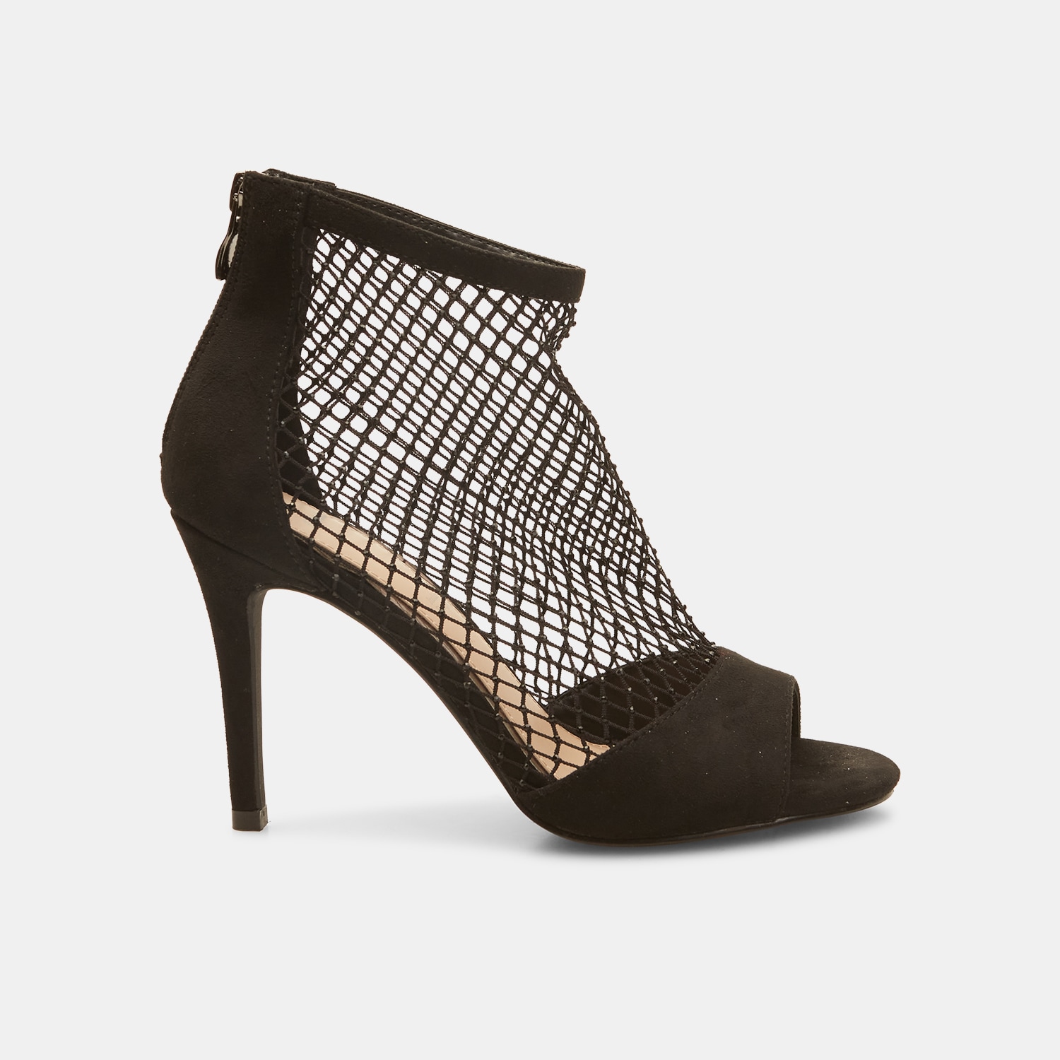 Sandali a rete da donna con tacco 10 cm e brillantini Bata Red Label